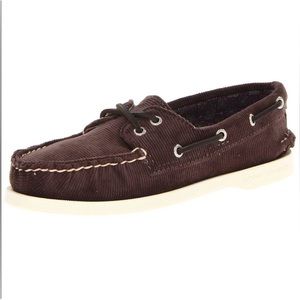 Women’s Corduroy Sperry Top Sider Boat Shoes